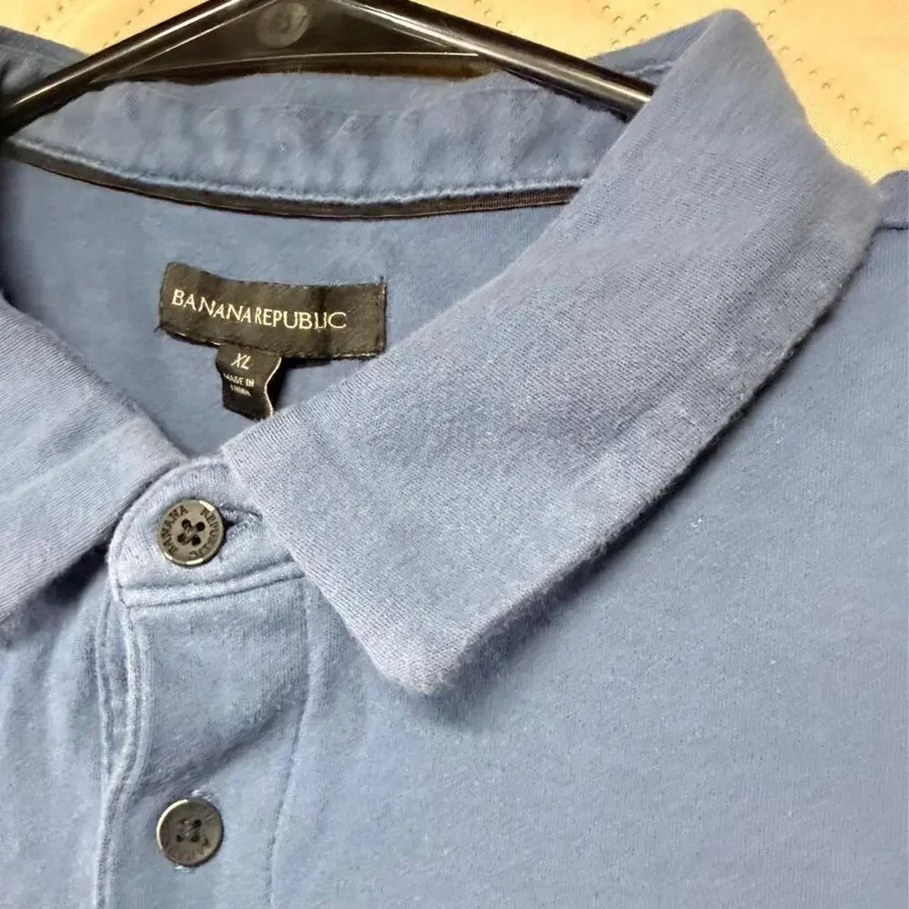 Men’s Banana Republic blue polo shirt size XL CLASSIC CASUAL